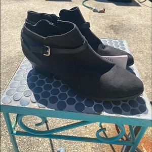 Black booties size 10